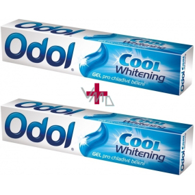 Odol Cool Whitening Gel Zahnpasta mit Bleaching-Effekt 2 x 75 ml, Duopack