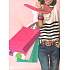 Nekupto Geschenk Papiertüte 33 x 22 x 10 cm Mattenapplikationsmädchen 1435 LBL