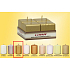 Lima Kerze glattes Metall Goldwürfel 45 x 45 mm 4 Stück