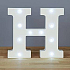 Nekupto Holz LED Buchstabe H Dekoration 16 cm