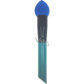 Kosmetikbürste mit blauschwarzem Schaumschwammgriff 16 cm 30350-03