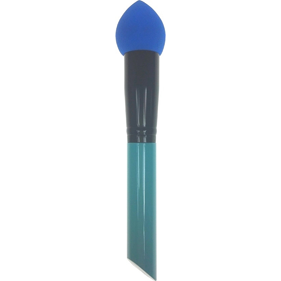 Kosmetikbürste mit blauschwarzem Schaumschwammgriff 16 cm 30350-03