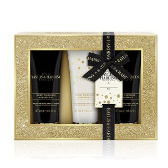 Baylis & Harding Süße Mandarinen- und Grapefruit-Handcreme 3 x 50 ml, Kosmetikset