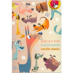 Albi Spielkarte mit Geburtstagseffekt Bellende Hunde 14,8 x 21 cm