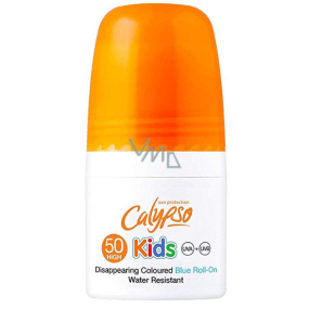 Calypso Kids Coloured Blue SPF50 blau wasserdichte Sonnencreme zum Aufrollen für Kinder 50 ml