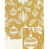 Nekupto Geschenkpapier 70 x 200 cm Christmas Golden mit weißen Flaschen