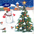 Nekupto Papierservietten 3-lagig 33 x 33 cm 20 Stück Weiß-blau mit Schneemann und Baum