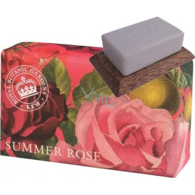 English Soap Summer Rose - Summer Rose natürliche parfümierte Toilettenseife mit Sheabutter 240 g