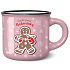 Nekupto Weihnachts-Mini-Becher Fröhlicher Winterspaß - Lebkuchen 100 ml