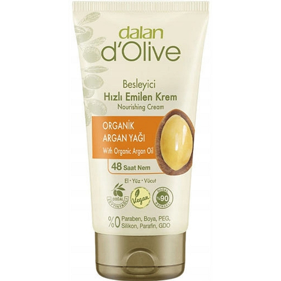Dalan d'Olive Hand- und Körpercreme mit Arganöl für normale und trockene Haut 60 ml