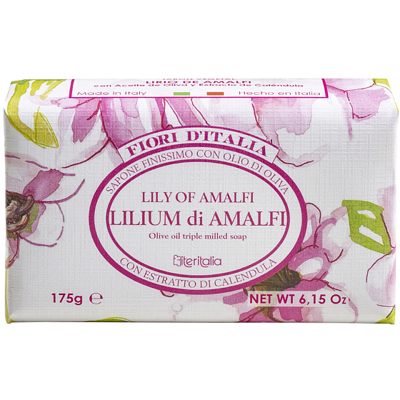 Iteritalia Lilie Italienische pflanzliche Toilettenseife 175 g