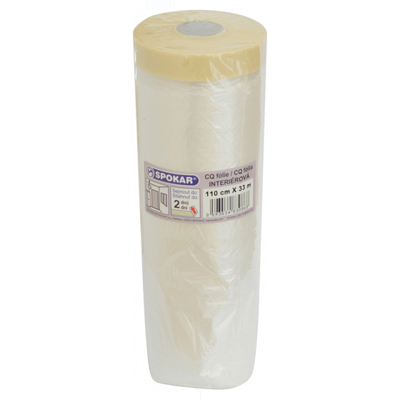 Spokar CQ-Folie mit Papierklebeband, 110 cm x 33 m