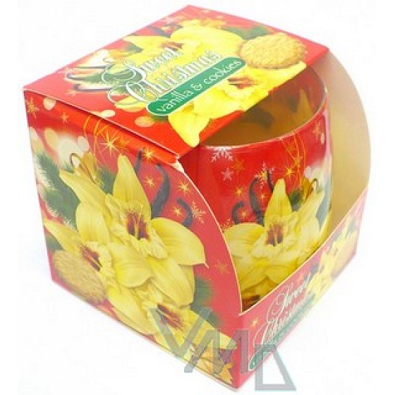Kerzen Sweet Christmas Vanilla & Cookies Duftkerze im Glas 100 g