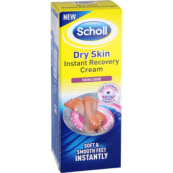Scholl Dry Skin Instant Recovery Intensiv Feuchtigkeitsspendende Fußcreme 60 ml