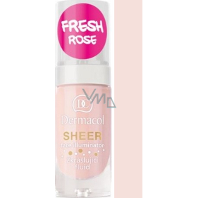 Dermacol Sheer Face Illuminator Verschönernde Flüssigkeit Frische Rose 15 ml