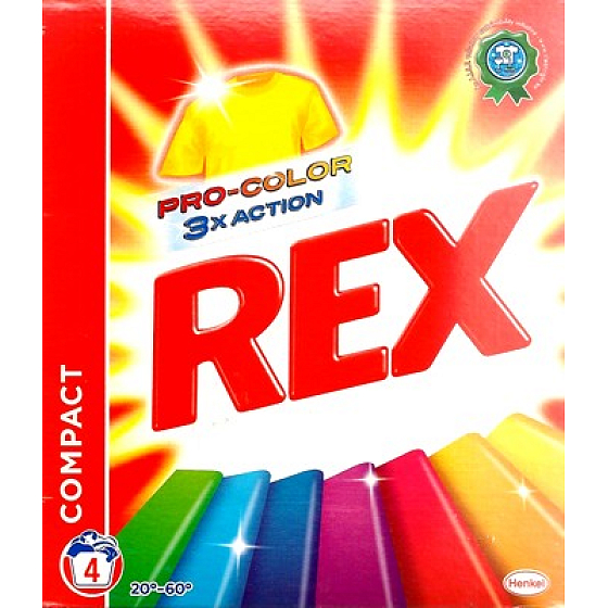 Rex 3x Action Pro-Color Farbwaschmittel 4 Dosen von 300 g