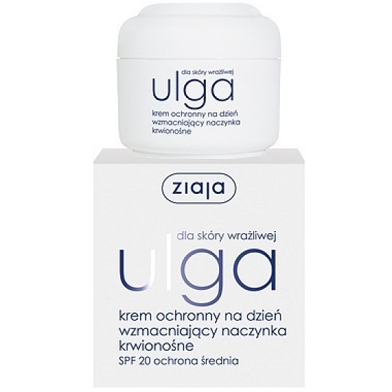 Ziaja Ulga SPF 20 schützende Tagescreme zur Stärkung der Blutgefäße bei empfindlicher Haut 50 ml