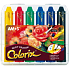 Amos Colorix Wachsmalkreiden, wasserlösliche Farben, 6 Stück im Etui