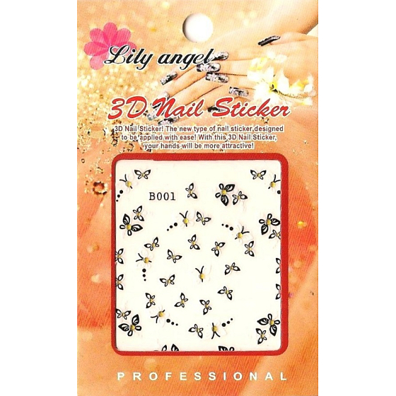 Lily Angel 3D Nagelaufkleber 1 Blatt 10120 B001