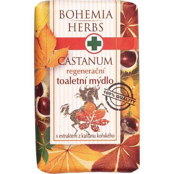 Bohemia Gifts Castanum Extrakt aus Rosskastanie regenerierende Toilettenseife 100 g