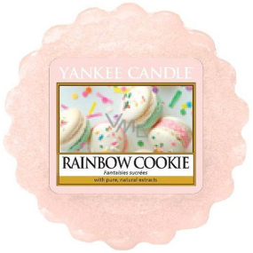 Yankee Candle Rainbow Cookie - Regenbogenmakronen duftendes Wachs für Aromalampe 22 g