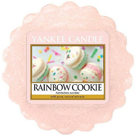 Yankee Candle Rainbow Cookie - Regenbogenmakronen duftendes Wachs für Aromalampe 22 g