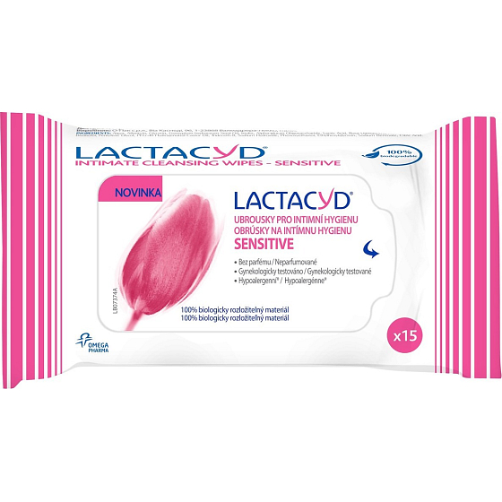 Lactacyd Sensitive Feuchttücher für die Intimhygiene 15 Stück