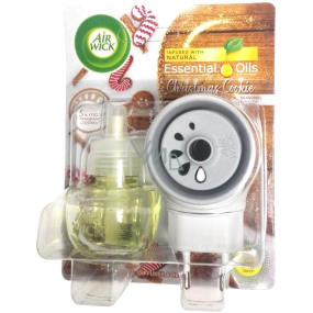 Air Wick Ätherische Öle Weihnachtsplätzchen - Weihnachtsplätzchen elektrischer Lufterfrischer Set 19 ml