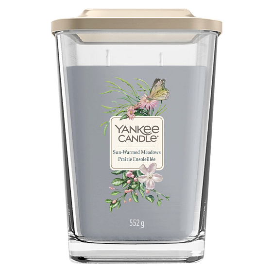 Yankee Candle Sun Warmed Meadows - Sonnengewärmte Wiese Soja-Duftkerze Elevation großes Glas 2 Dochte 552 g