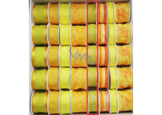 Ditipo Stoffband mit gelbgrün durchscheinendem Draht 3 mx 25 mm