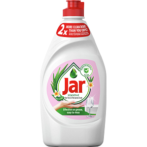 Jar Geschirrspülmittel Sensitive Aloe Vera und Jasmin, 450 ml