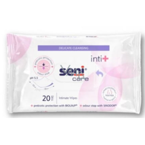 Seni Care Inti + Intim-Feuchttücher für Erwachsene 12 cm x 19 cm 20 Stück