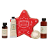Panier des Sens Mandelduschgel 70 ml + Körperlotion 40 ml + Handcreme 30 ml + Seife 25 g + sternförmige Schachtel, Kosmetikset