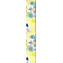 Ditipo Geschenkpapier 70 x 200 cm gelb mit blauen und weißen Blüten