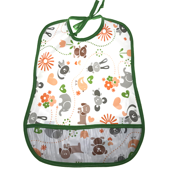 Kunststoff Nova Bib Kinderwaschkohl.Saum des Tieres