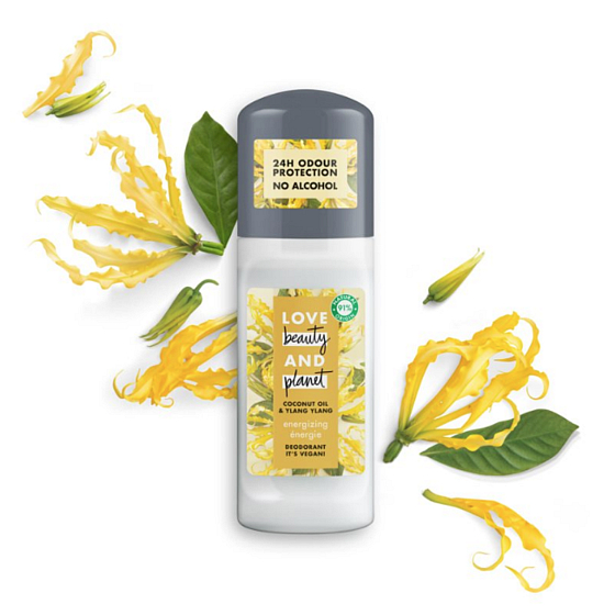Love Beauty & Planet Ylang Ylang und Kokosöl Energizing Deodorant Roll-on 50 ml