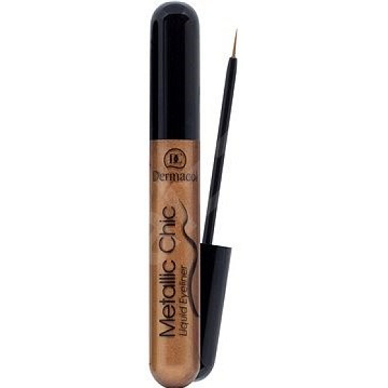 Dermacol Metallic Chic Flüssiger Eyeliner Flüssiger Eyeliner 02 Bronze 6 ml