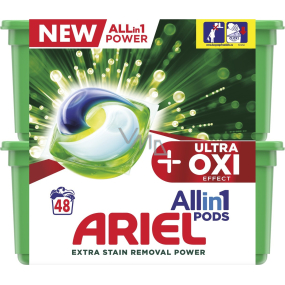 Ariel Allin1 Pods + Ultra Oxi Effect Gelkapseln zum Waschen von 48 Stück