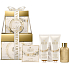 Grace Cole Bergamot, Ginger & Lemongrass Reinigungsgel 50 ml + Hand- und Körpercreme 2 x 50 ml + Badeperlen 80 g + Waschschwamm, Kosmetikset für Damen