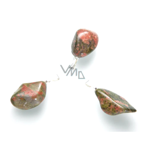 Unakit Troml Anhänger Naturstein, 2,2-3 cm, 1 Stück, Stein des persönlichen Wachstums und der Visionen Unakit Troml Anhänger Naturstein, 2,2-3 cm, 1 Stück, Stein des persönlichen Wachstums und der Visionen