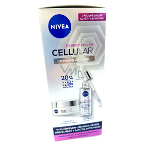 Nivea Cellular Expert Filler Hyaluronserum für alle Hauttypen 30 ml + OF15 Anti-Aging Tagescreme 50 ml, Duopack