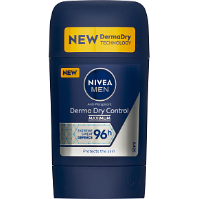 Nivea Men Antiperspirant Derma Dry Control fest, 50 ml