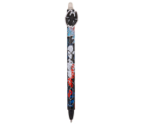 Colorino Gummierter Stift Spiderman schwarze Spinne, blaue Mine 0,5 mm
