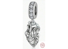 Charm Sterling Silber 925 Herz, Liebesarmband-Anhänger