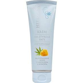 Herbavera Fußcreme für verhornte Fersen mit Lanolin und Hanf, 120 ml