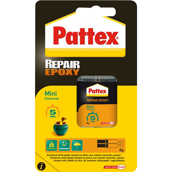 Pattex Repair Epoxy Mini 2-Komponenten Epoxidharzkleber, 6 ml