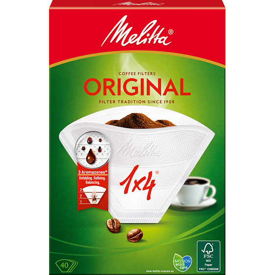 Melitta Original Kaffeefilter 1×4, 40 Stk