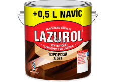 Lazurol Topdecor S1035 tenkovrstvá lazura na dřevo T021 ořech, 2,5 + 0,5 l