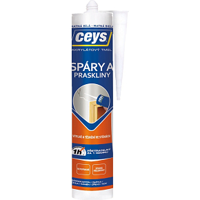 Ceys Acryl-Dichtmasse für Fugen und Risse, weiß matt, 280 ml