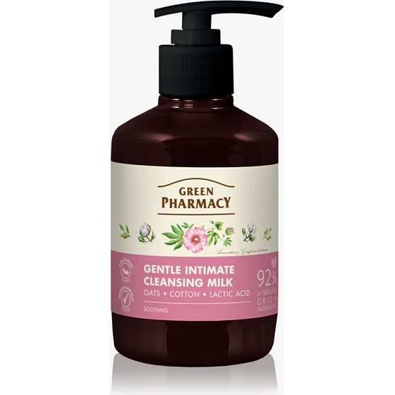 Green Pharmacy Gel zur Intimhygiene mit Hafer und Baumwolle, 370 ml